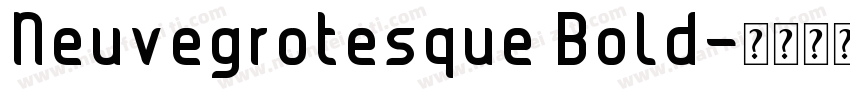 Neuvegrotesque Bold字体转换